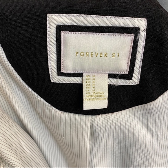 Forever 21 Black Blazer Women’s M - Picture 10 of 10